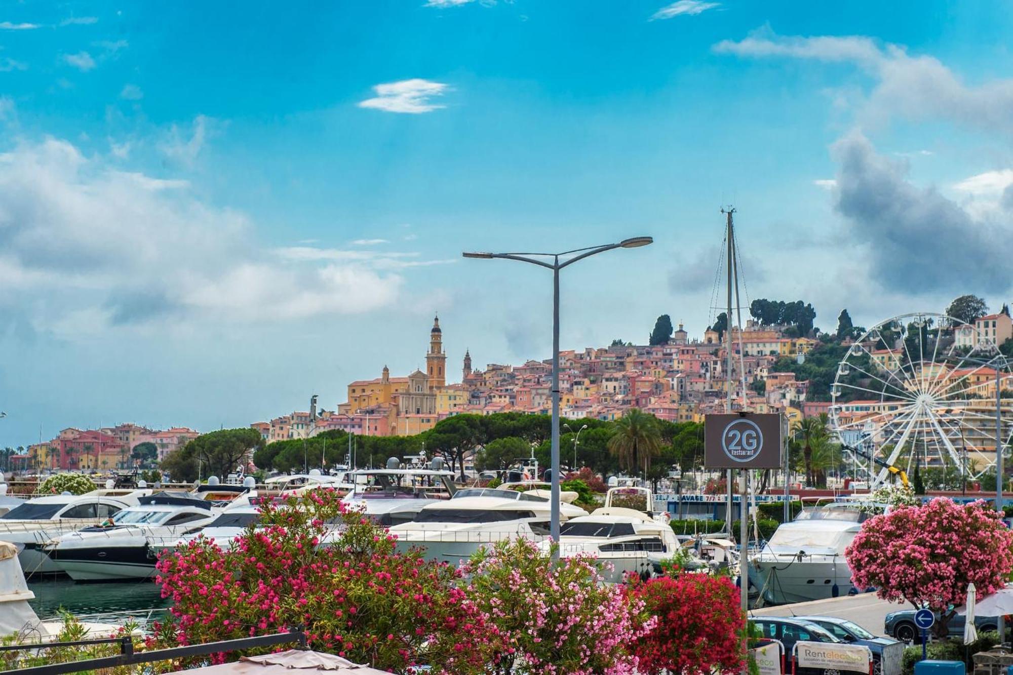 Vina Del Mare, Vue Mer, Terrasse Menton Exterior foto