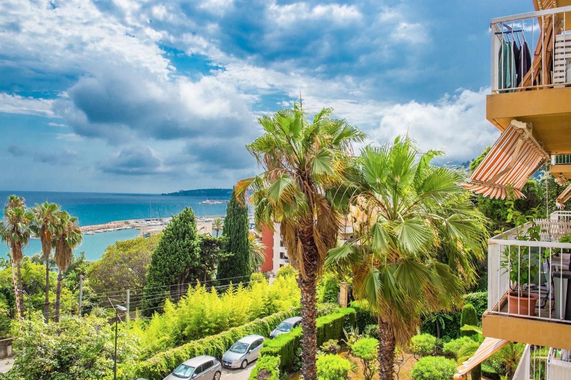 Vina Del Mare, Vue Mer, Terrasse Menton Exterior foto